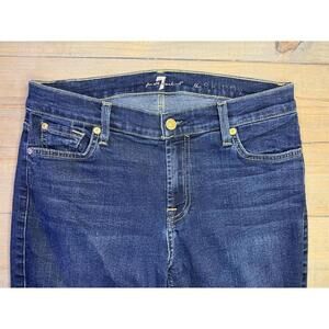 7 For All Mankind Women's Skinny Jeans Dark Wash- Size 29